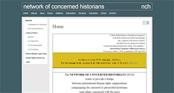 Desktop Screenshot of concernedhistorians.org