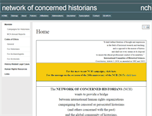Tablet Screenshot of concernedhistorians.org